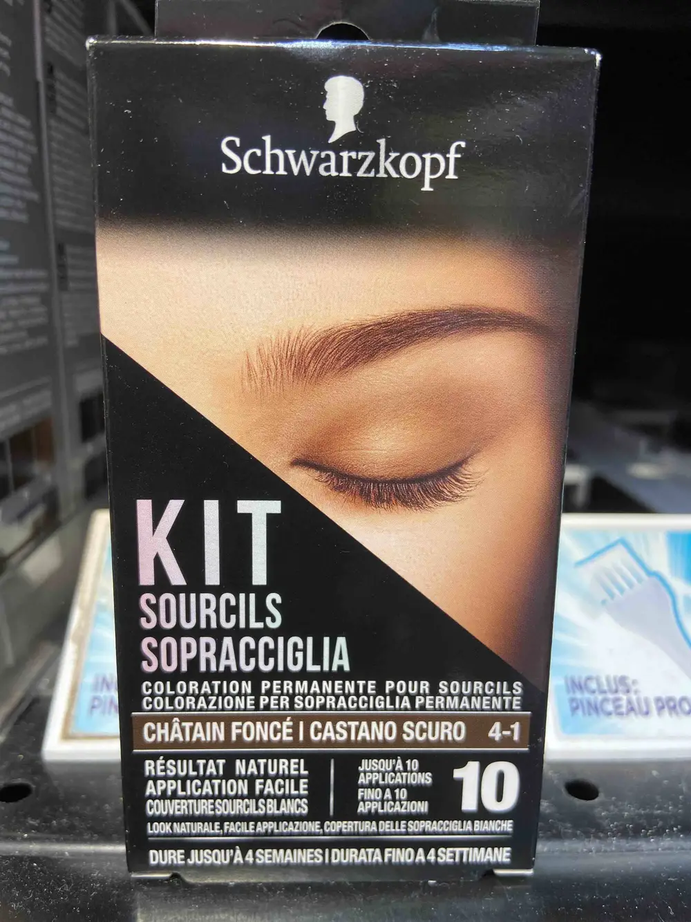 SCHWARZKOPF - Kit sourcils châtain foncé 4-1