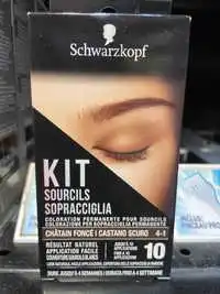 SCHWARZKOPF - Kit sourcils châtain foncé 4-1