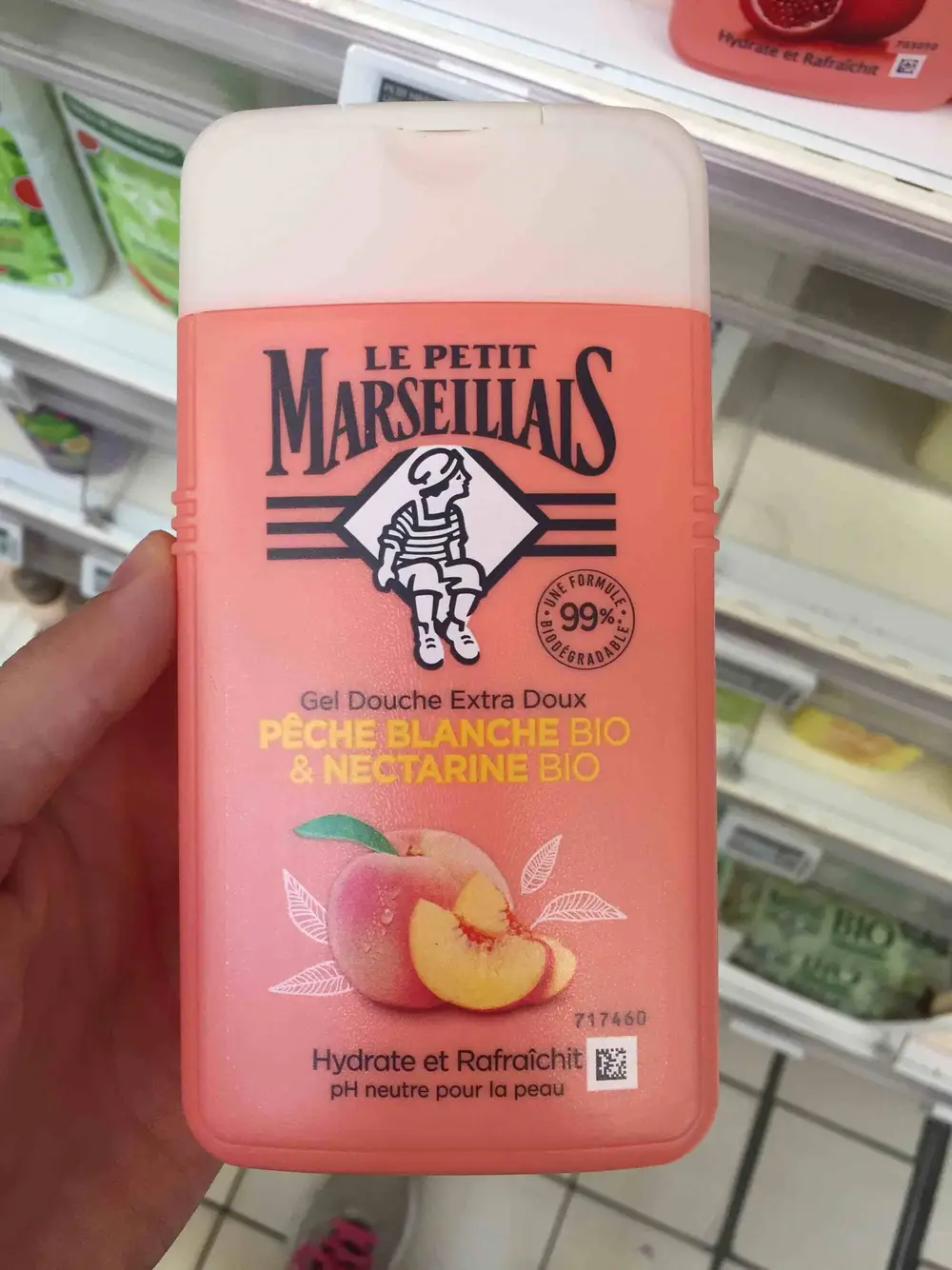 LE PETIT MARSEILLAIS - Pêche blanche & nectarine bio - Gel douche extra doux