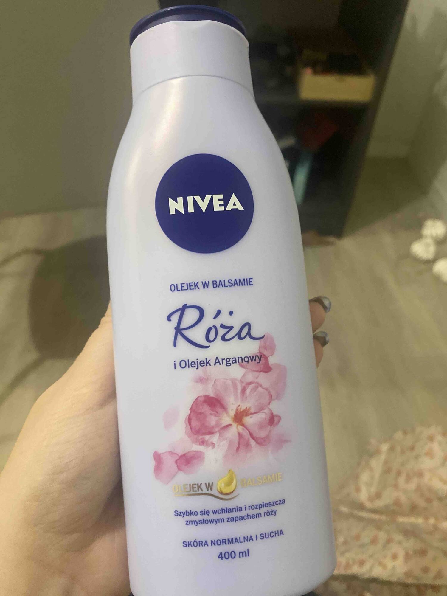 NIVEA - Roza - Olejek w balsamie i olejek arganowy