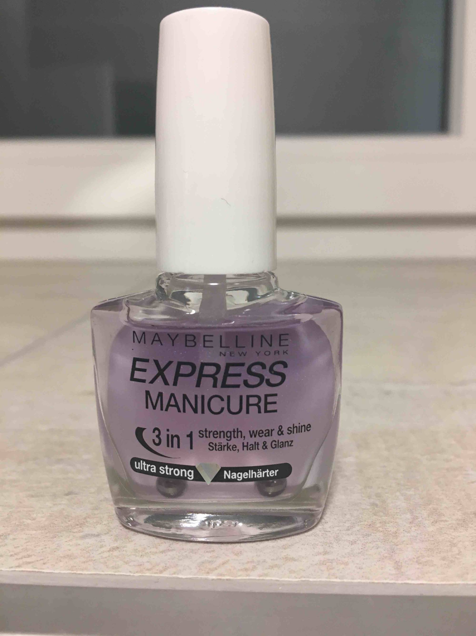 Composition MAYBELLINE NEW YORK Express manicure - 3 in 1 Ultra strong -  UFC-Que Choisir