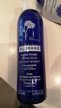 KLORANE - Lotion florale démaquillante au bleuet apaisant