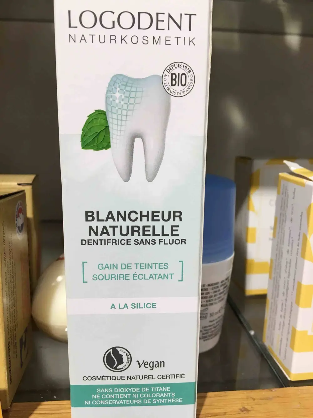 LOGONA - Logodent - Blancheur naturelle dentifrice sans fluor