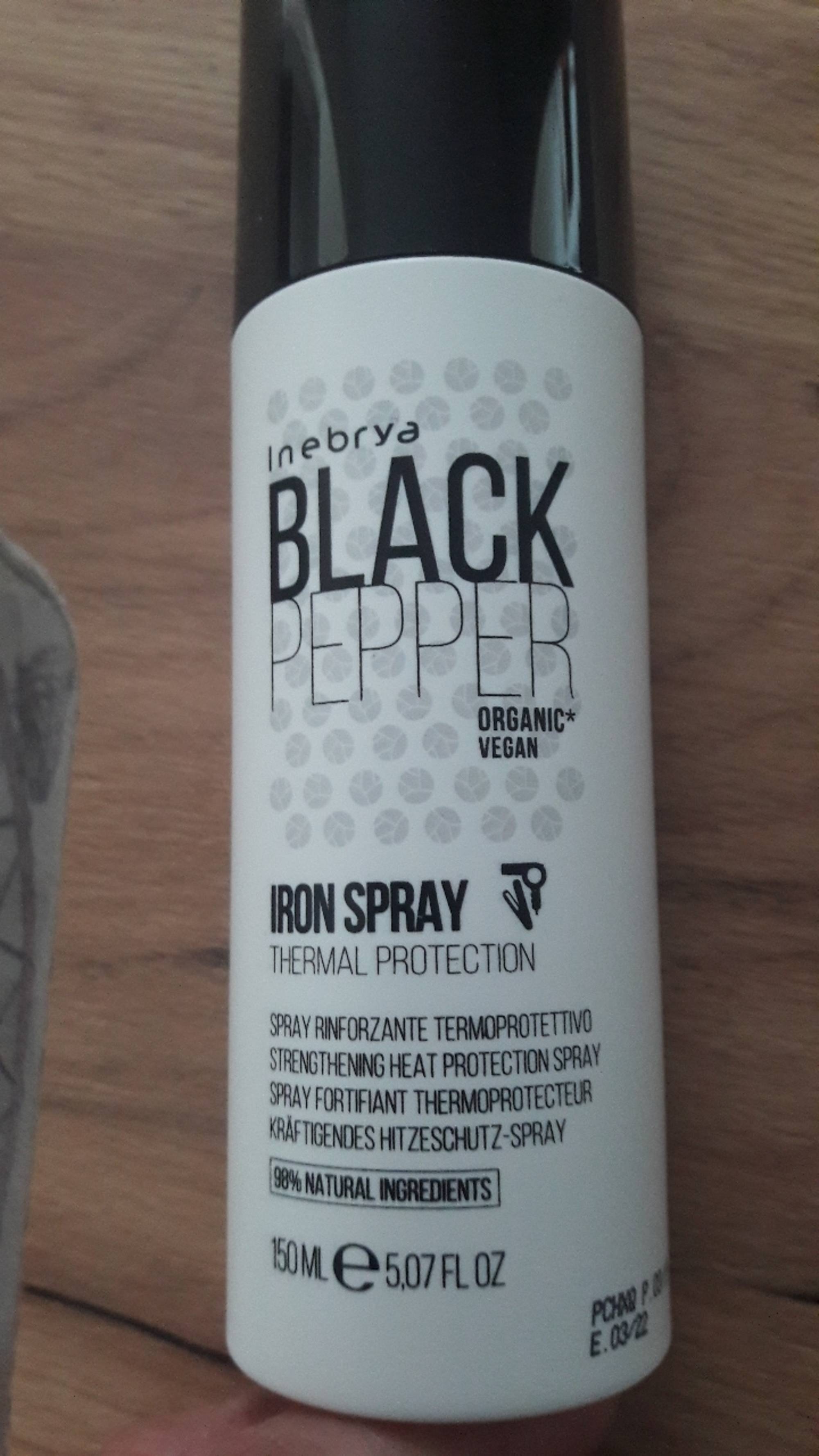 INEBRYA - Black Pepper - Spray fortifiant thermoprotecteur