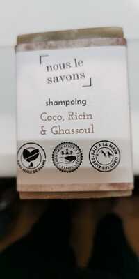 NOUS LE SAVONS - Shampooing coco, ricin & ghassoul
