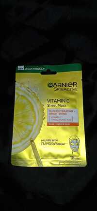GARNIER - Vitamin C - Sheet mask super hydrating + brightening