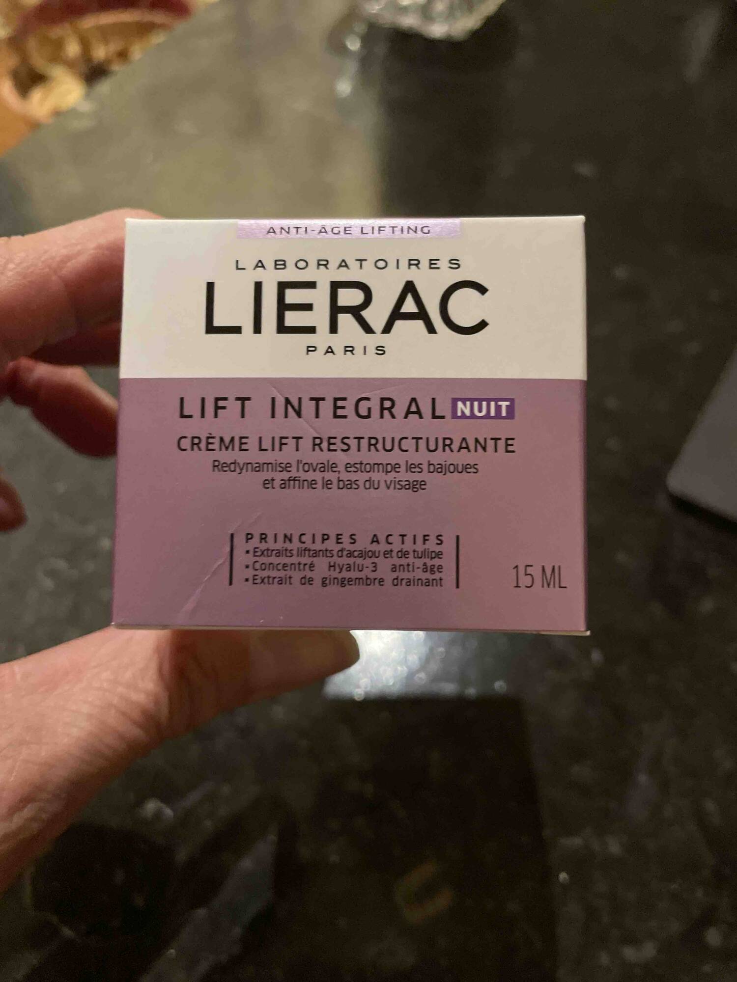LIÉRAC - Lift integral nuit - Crème lift restructurante