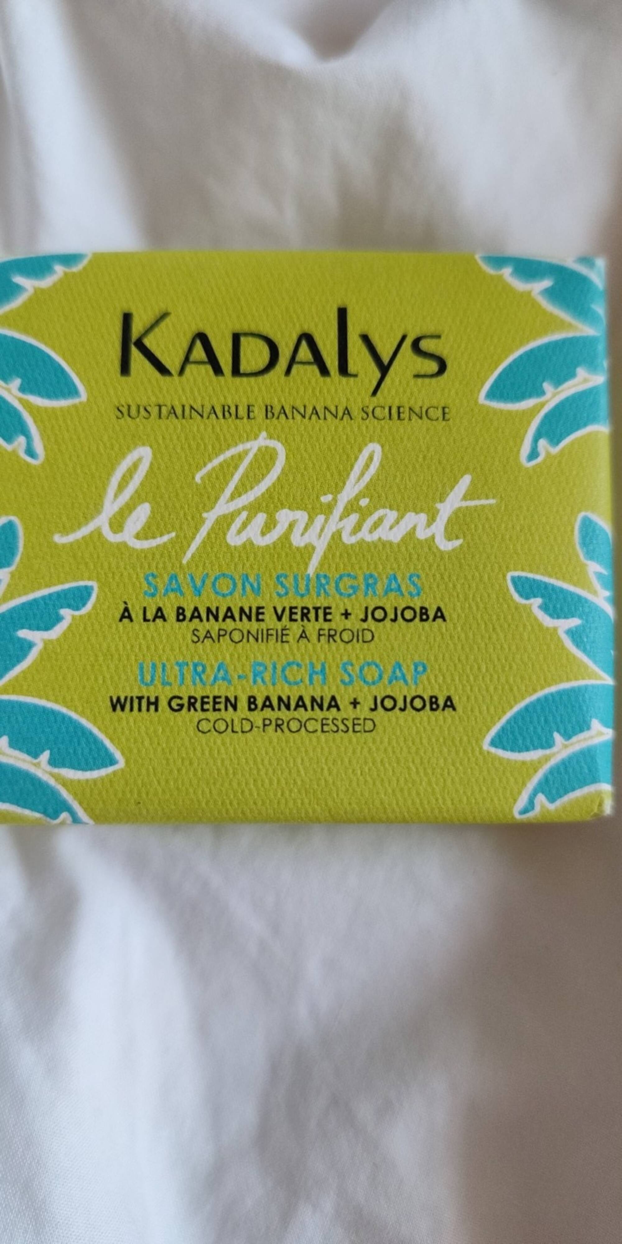 KADALYS - Le purifiant - Savon surgras à la banane verte + jojoba