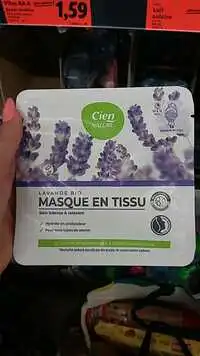 CIEN - Lavande bio - Masque en tissu