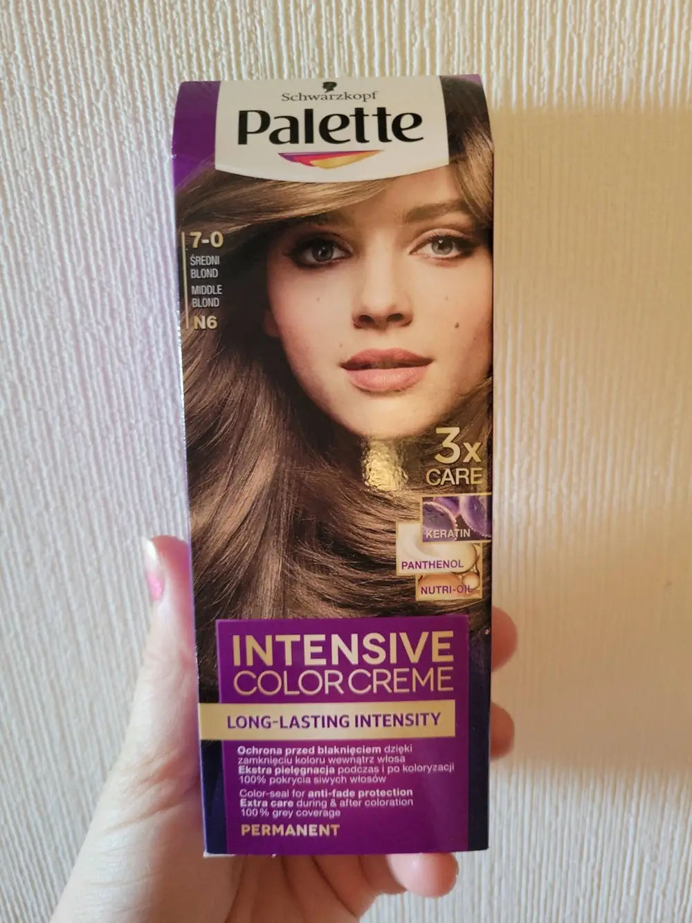 SCHWARZKOPF - Palette intensive color creme permanent 7-0 middle blond N6