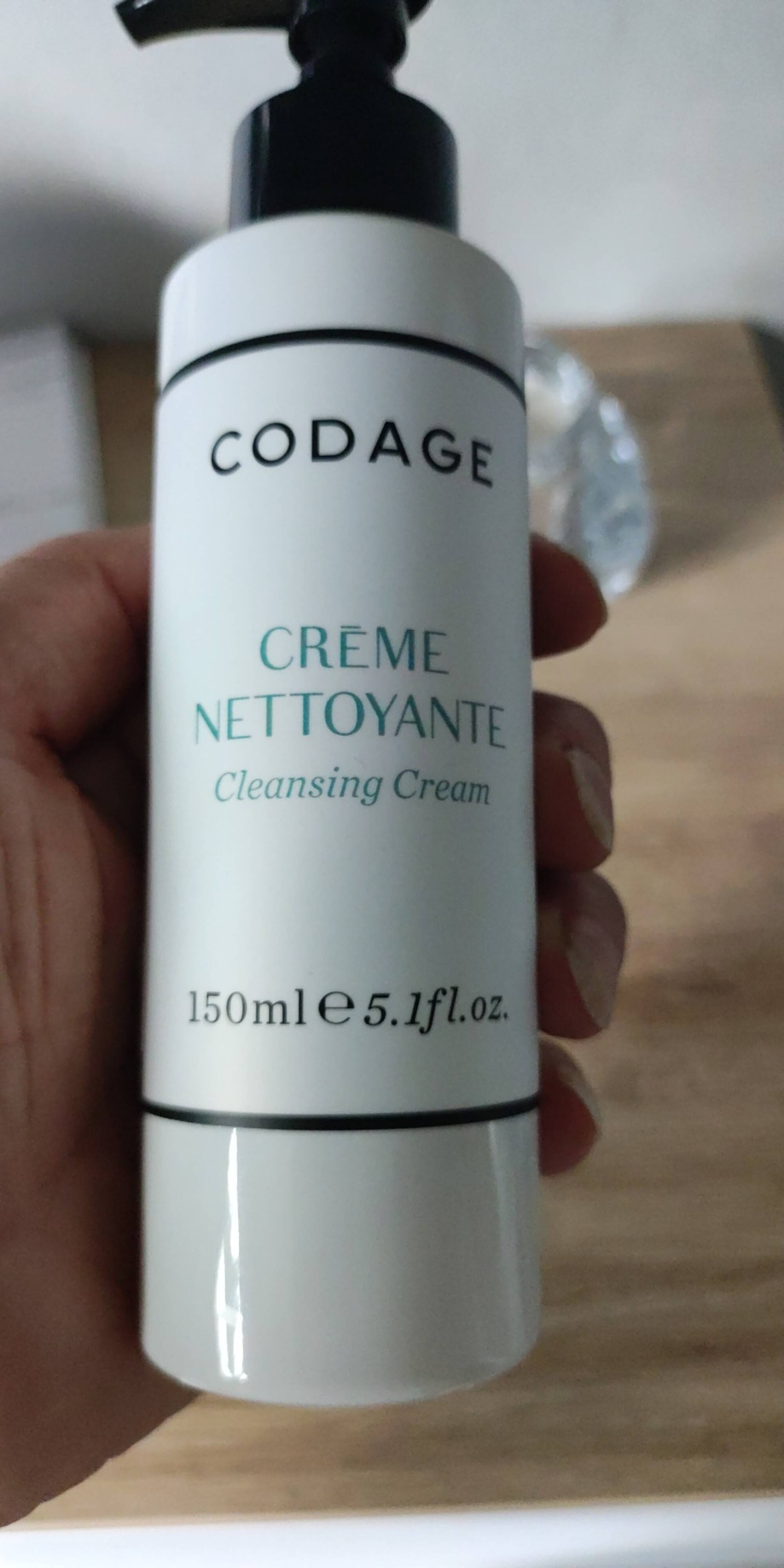 CODAGE - Crème nettoyante