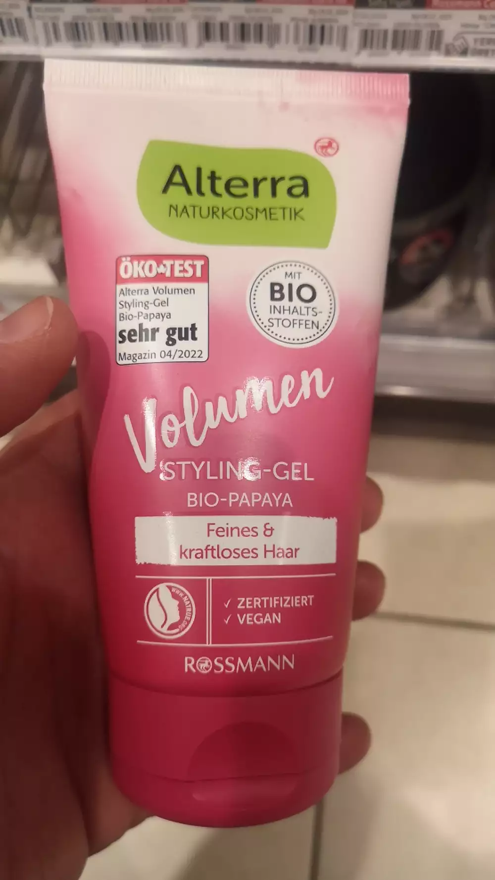 ALTERRA NATURKOSMETIK - Volumen - Styling gel bio-papaya