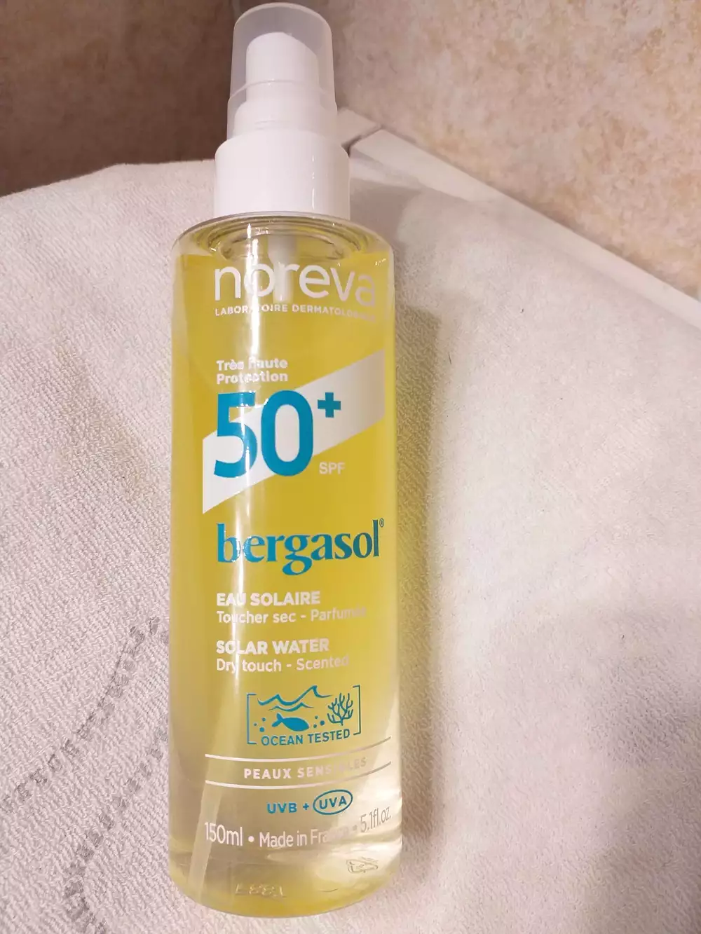 NOREVA - Bergasol - Eau solaire SPF 50+