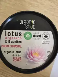 ORGANIC SHOP - Lotus orgánico & 5 aceites - Crema corporal