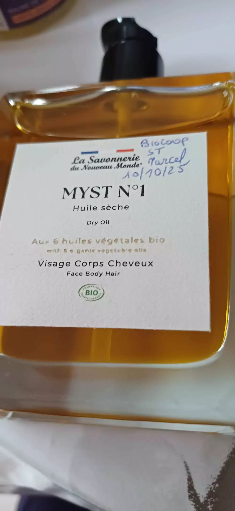 LA SAVONNERIE DU NOUVEAU MONDE - Myst n°1 - Huile seche visage corps cheveux