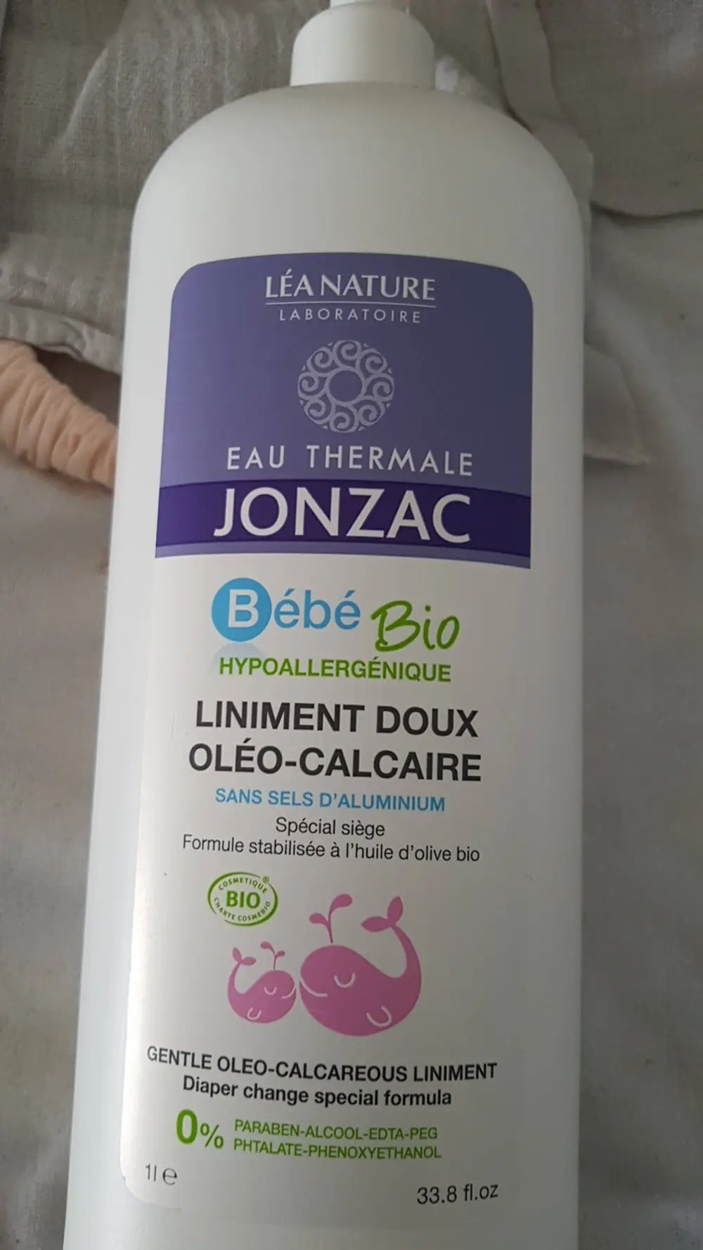 EAU THERMALE JONZAC - Liniment doux oléo-calcaire bébé bio