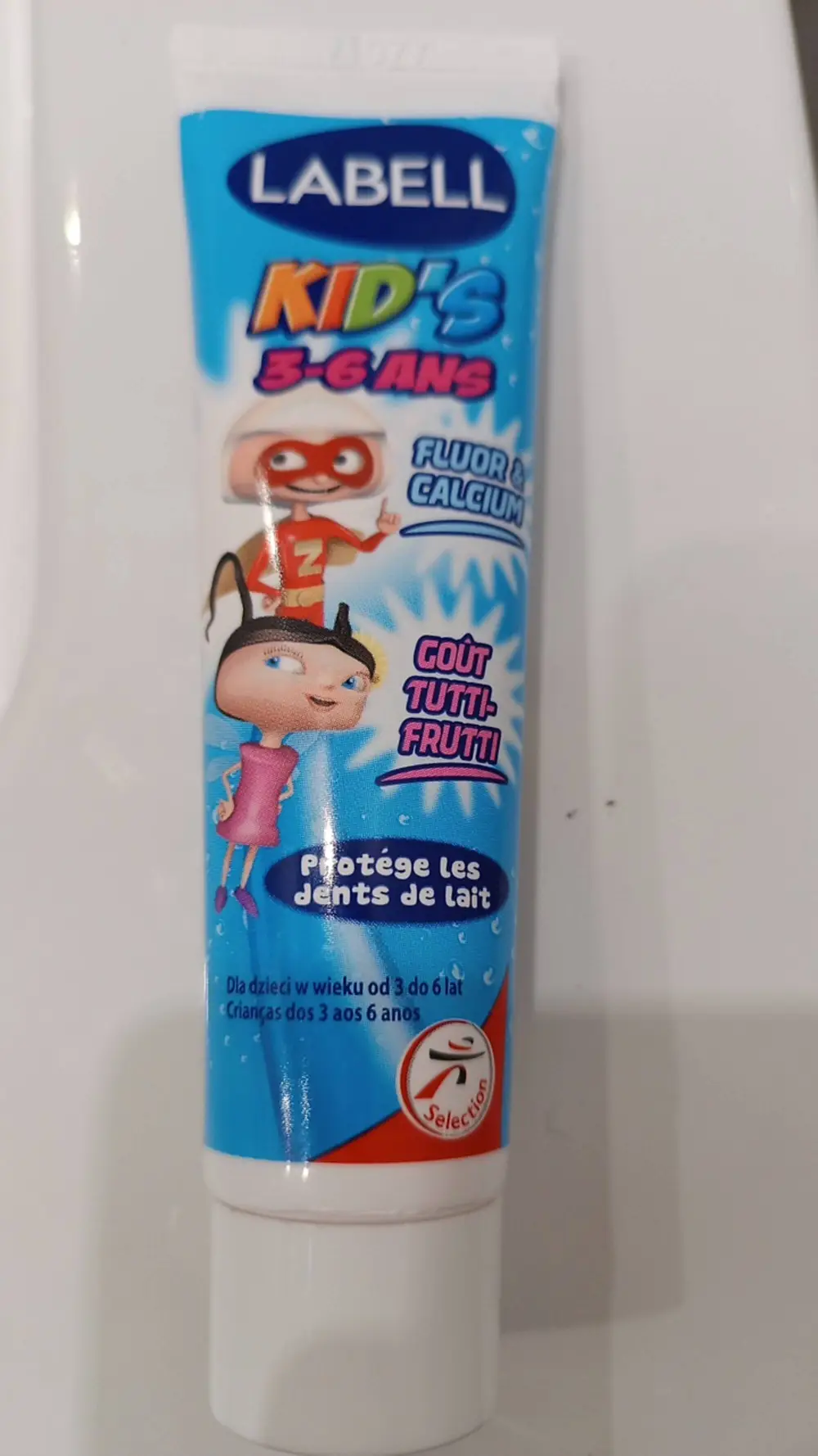 LABELL - Kid's 3-6 ans - Dentifrice goût tutti-fruiti