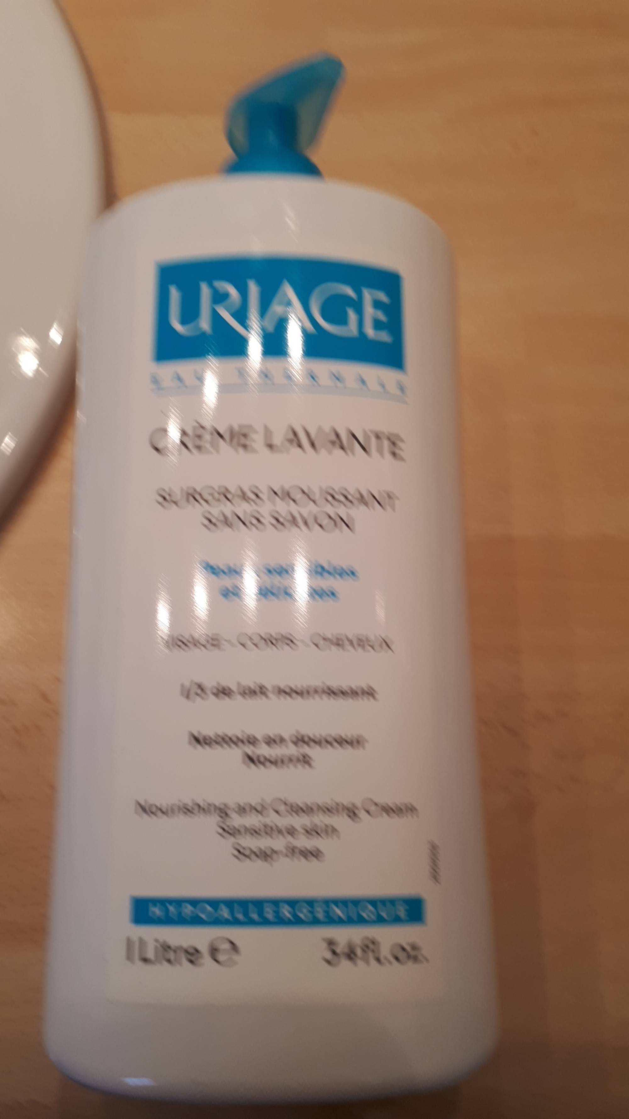 URIAGE - Crème lavante - Surgras moussant sans savon