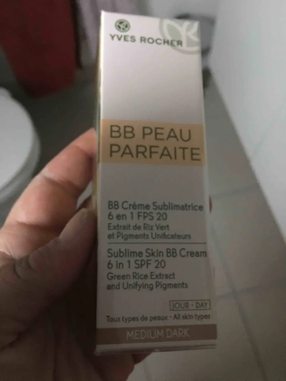 YVES ROCHER - BB peau parfaite - Crème sublimatrice 6 en 1 fps 20