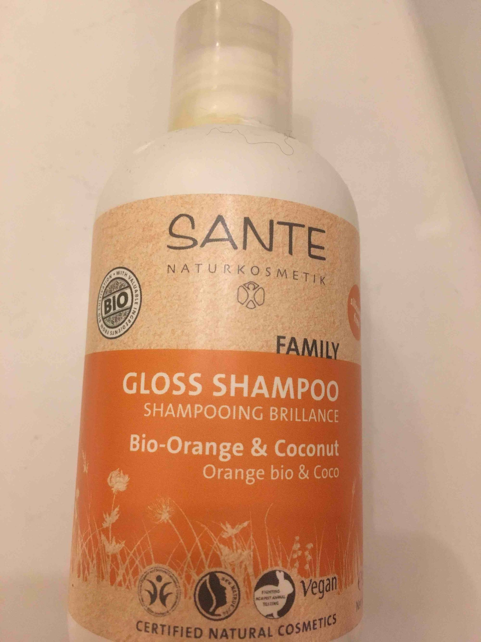 SANTE NATURKOSMETIK - Family - Shampooing brillance à l'Orange bio & Coco