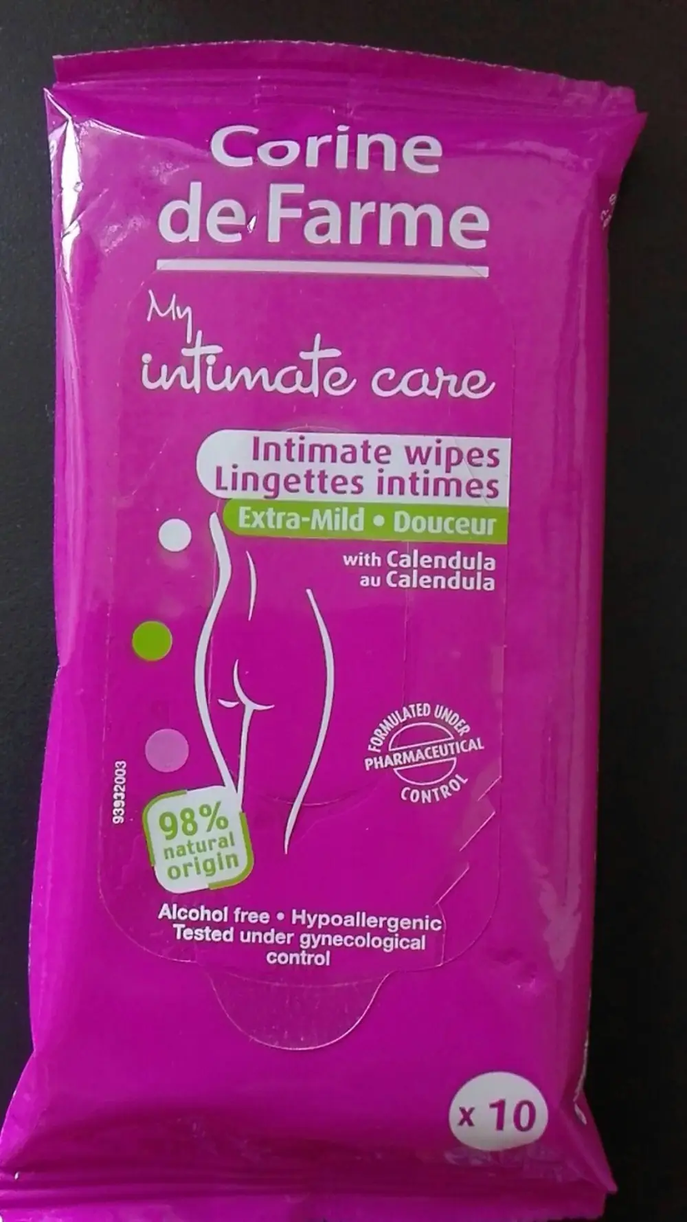 CORINE DE FARME - Lingettes intimes douceur