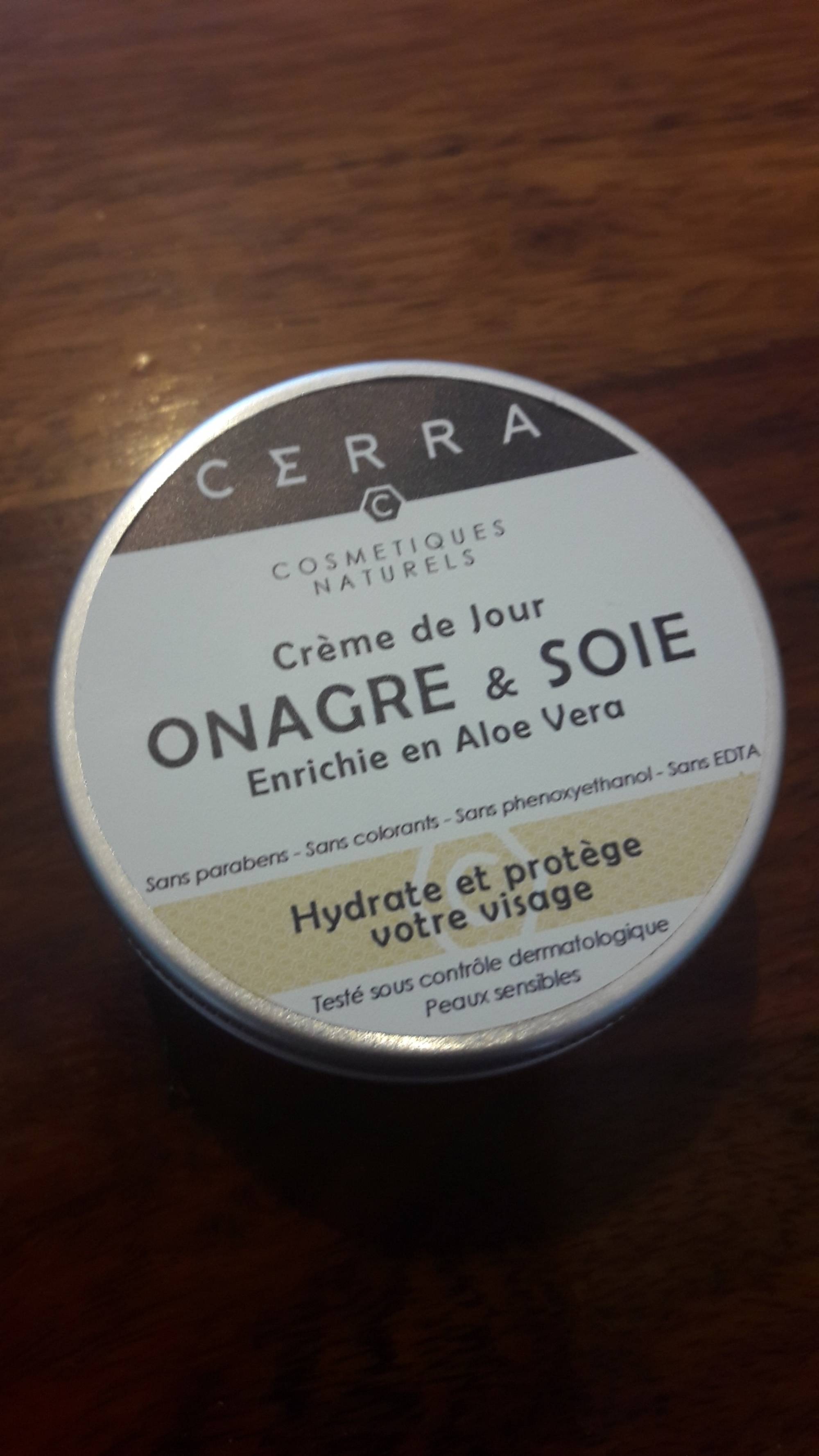 CERRA - Onagre & soie - Crème de jour 