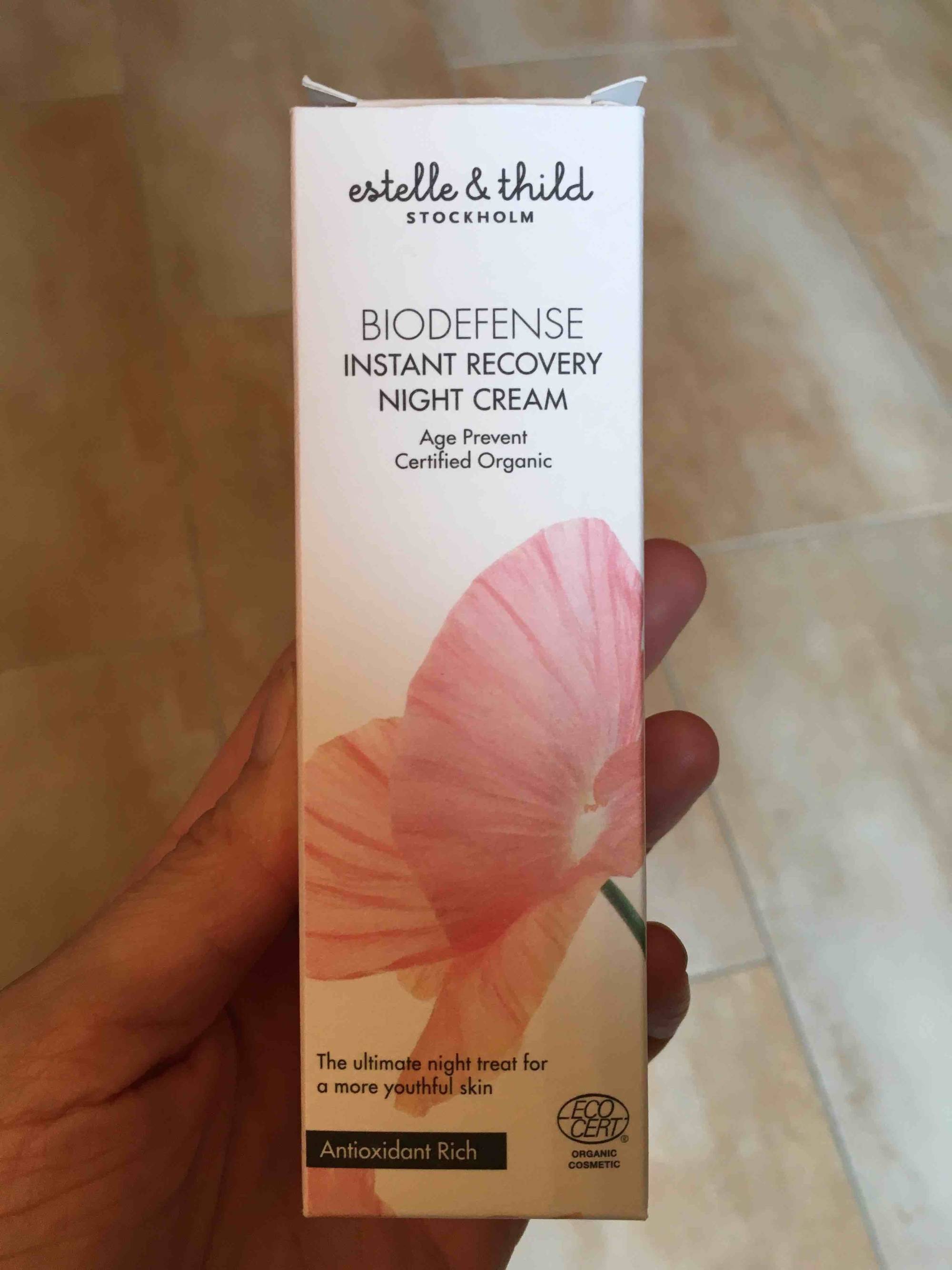 ESTELLE & THILD - Biodenfense - Instant recovery night cream