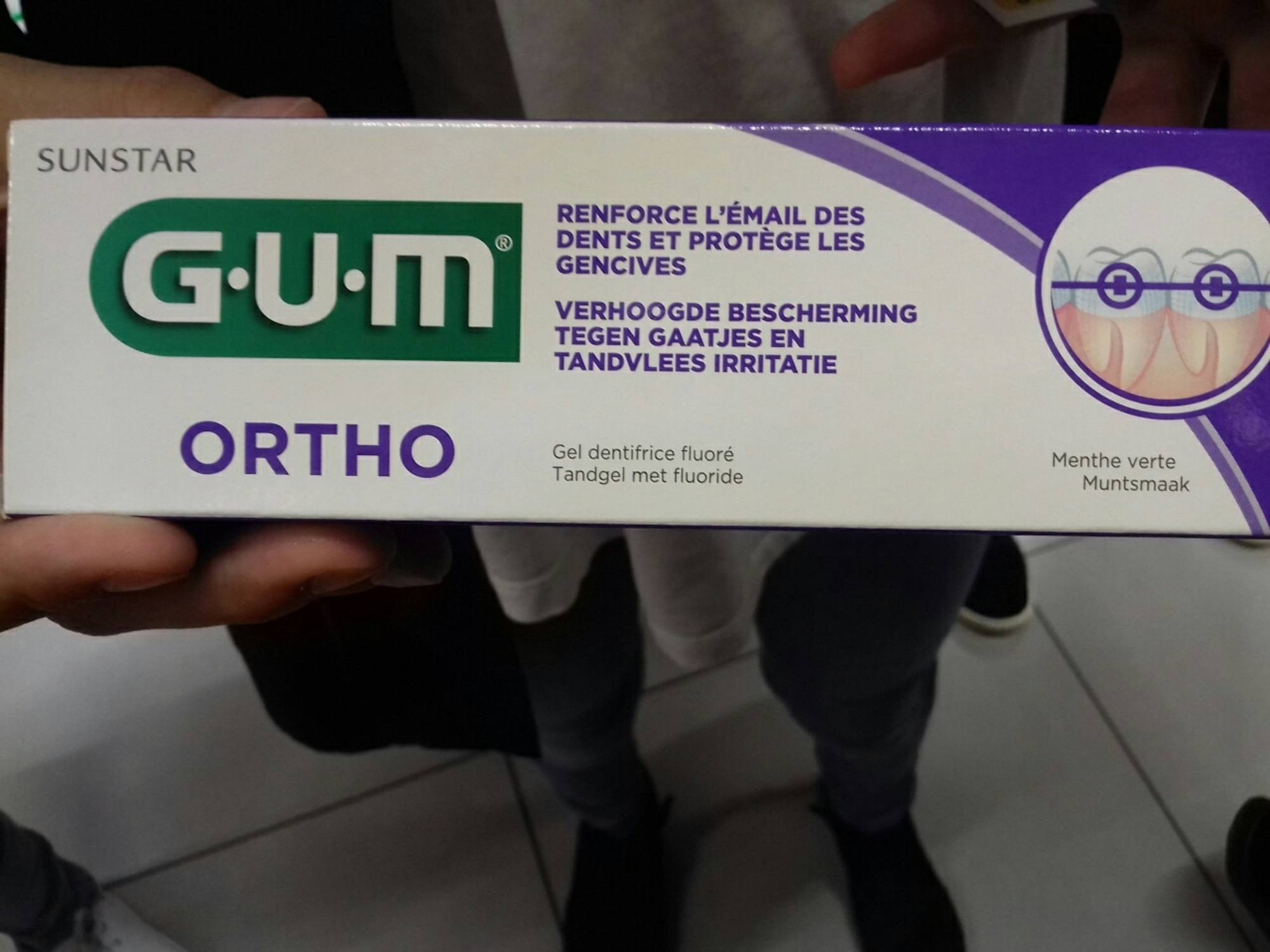 G.U.M - Ortho - Gel dentifrice fluoré