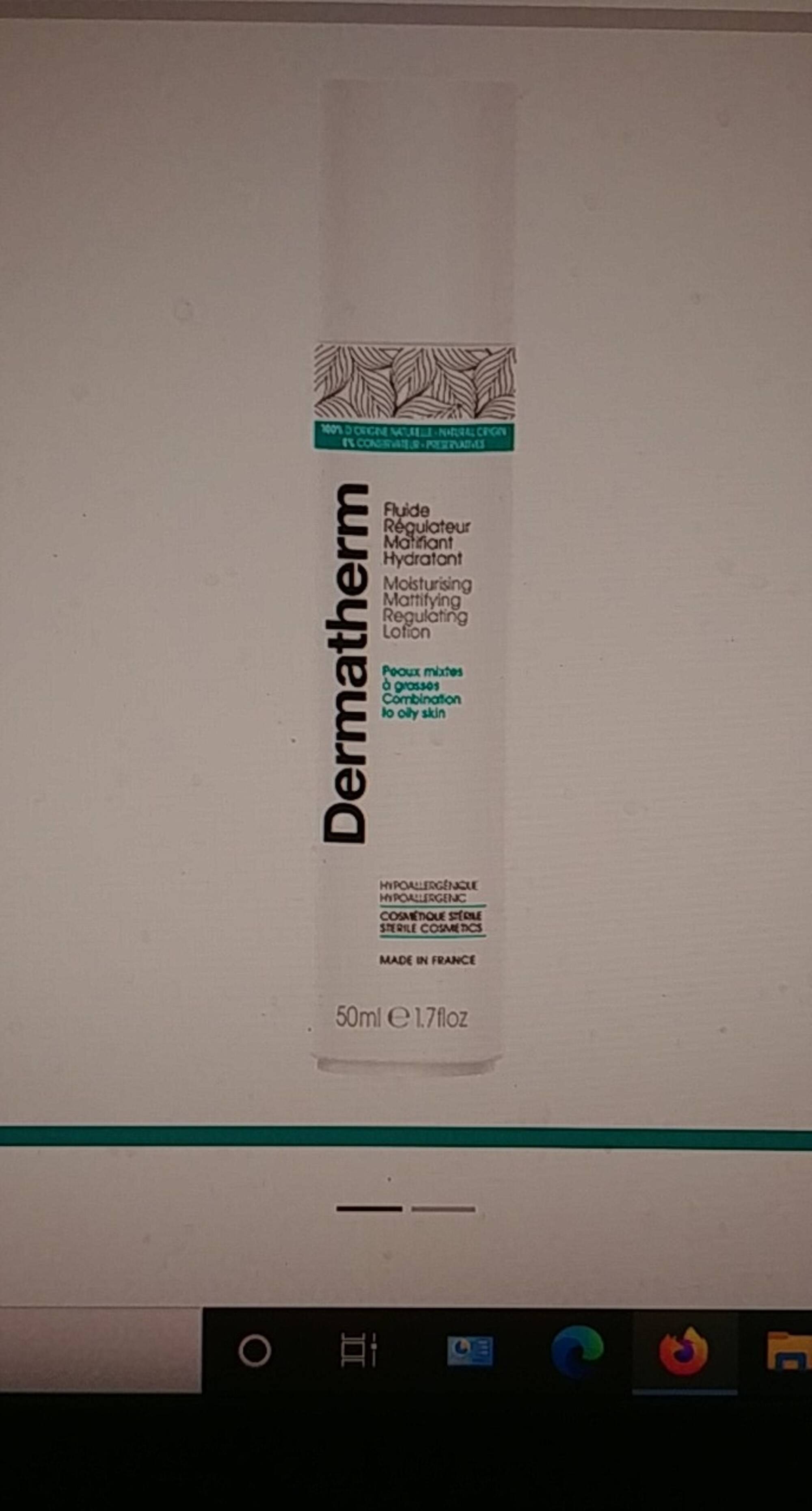DERMATHERM - Fluide régulateur matifiant hydratant