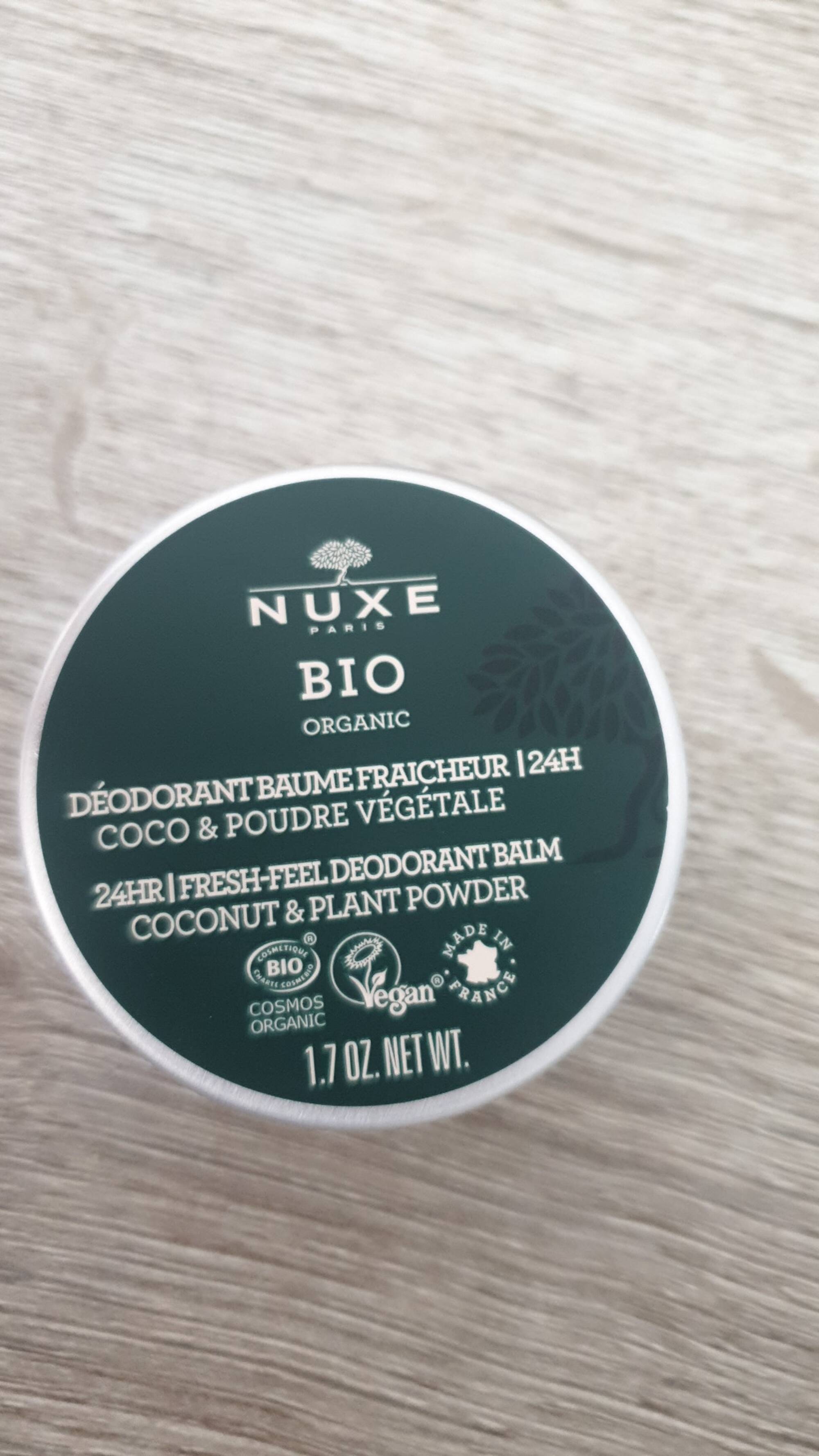 NUXE - Coco & Poudre végétale - Déodorant baume fraicheur 24h