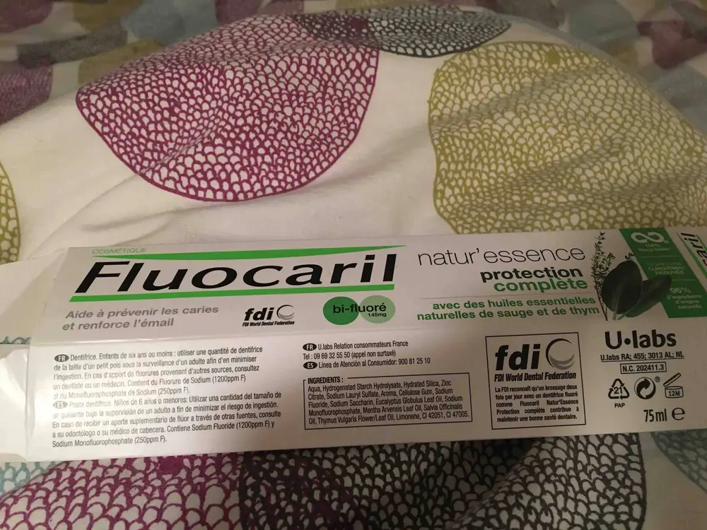 FLUOCARIL - Natur'essence - Dentifrice protection complète