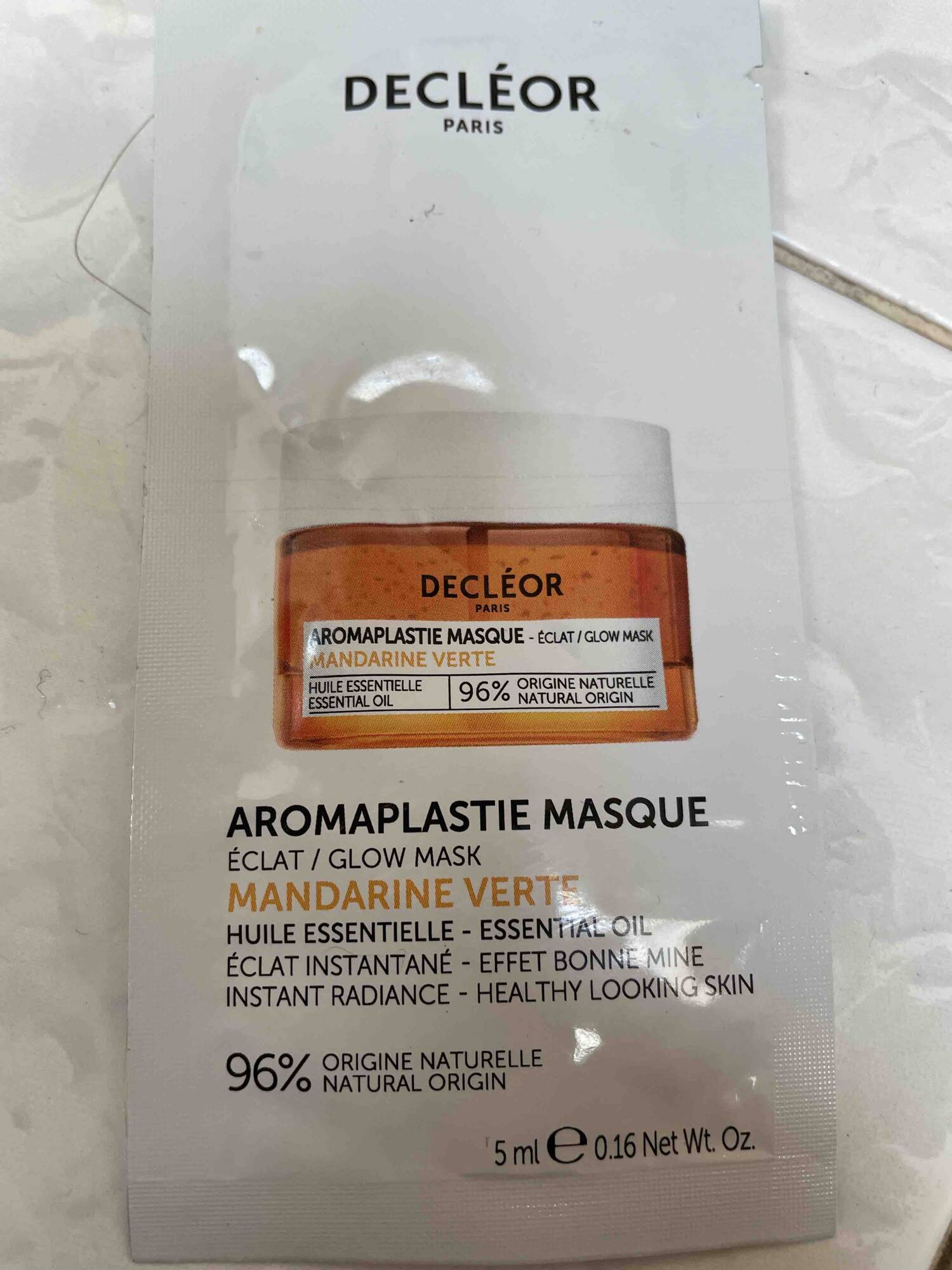 DECLÉOR - Aromaplastie masque mandarine verte