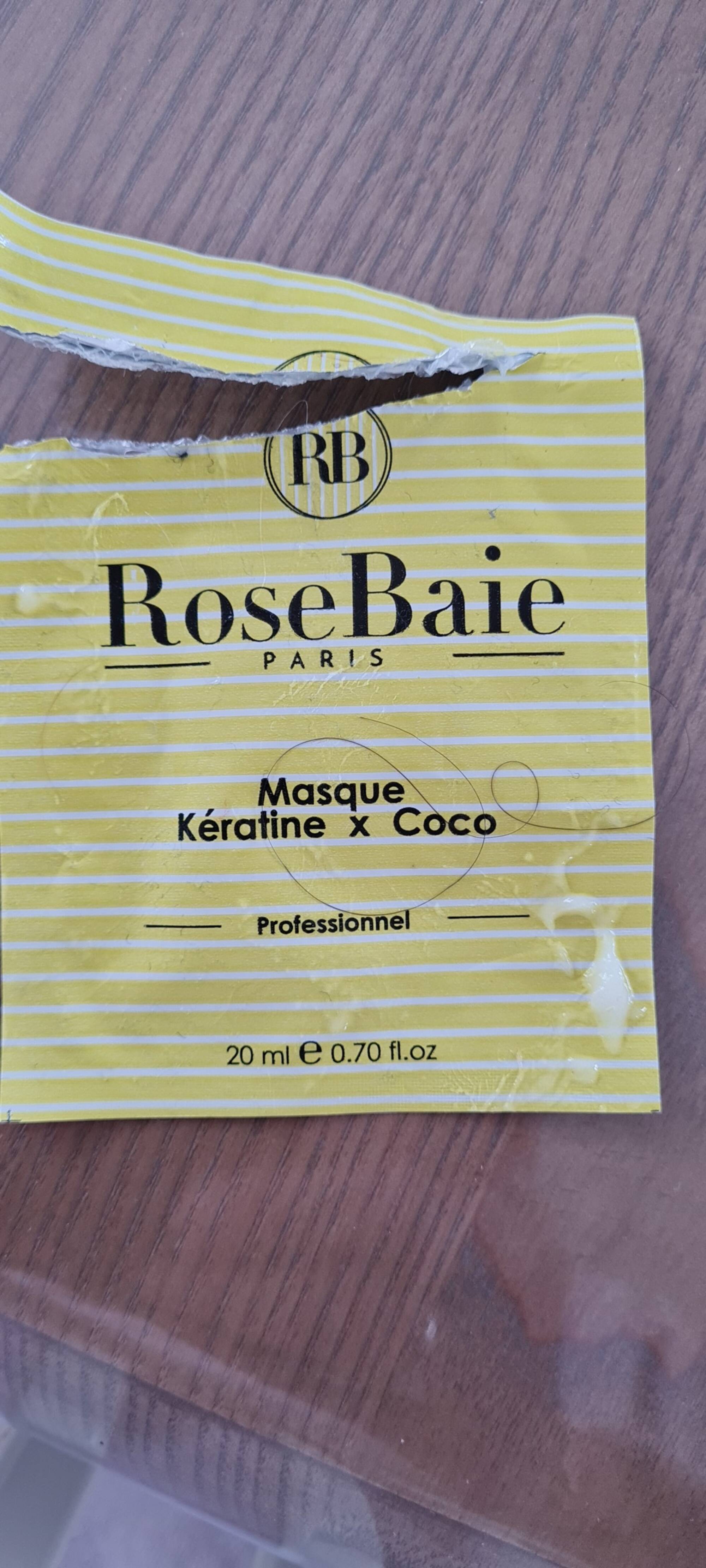 ROSEBAIE - Masque Kératine x Coco