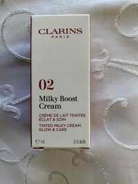 CLARINS - 02 milky boost cream - Crème de lait teintée
