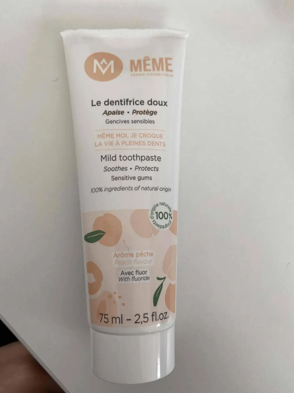 MÊME - Arôme pêche - Le dentifrice doux