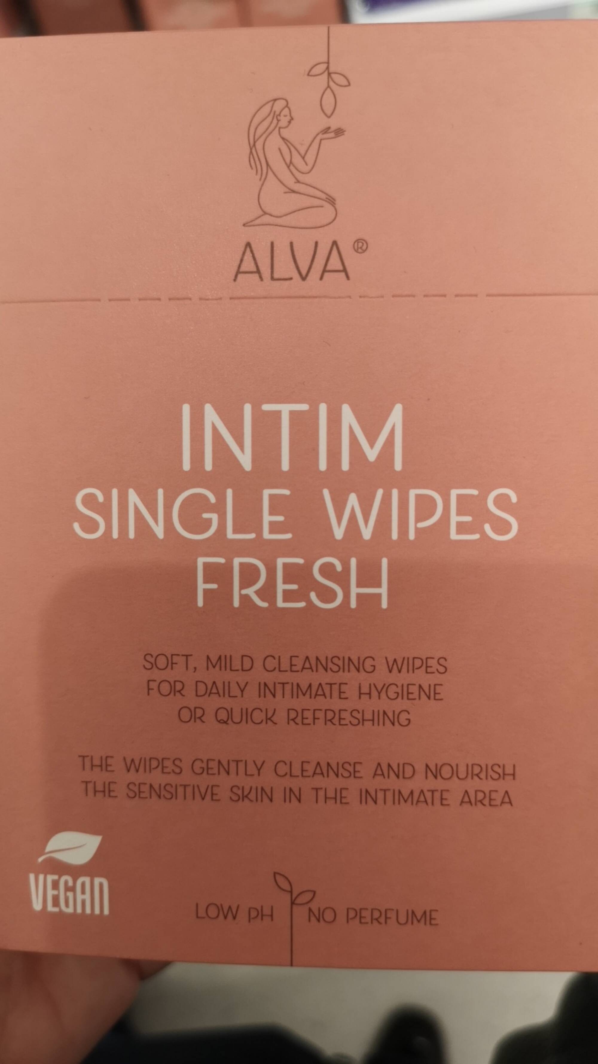 ALVA - Intim single wipes fresh