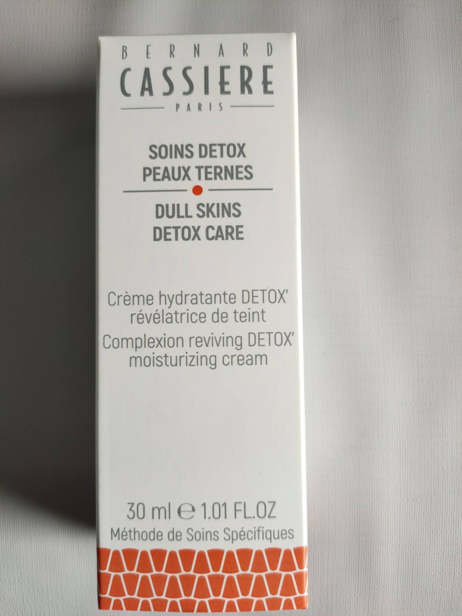 BERNARD CASSIÈRE - Soins detox peaux ternes - Crème hydratante