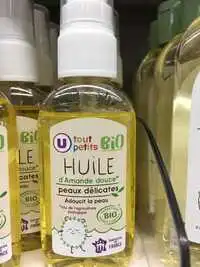 U TOUT PETITS - MAGASINS U - Peaux délicates - Huile d’amande douce