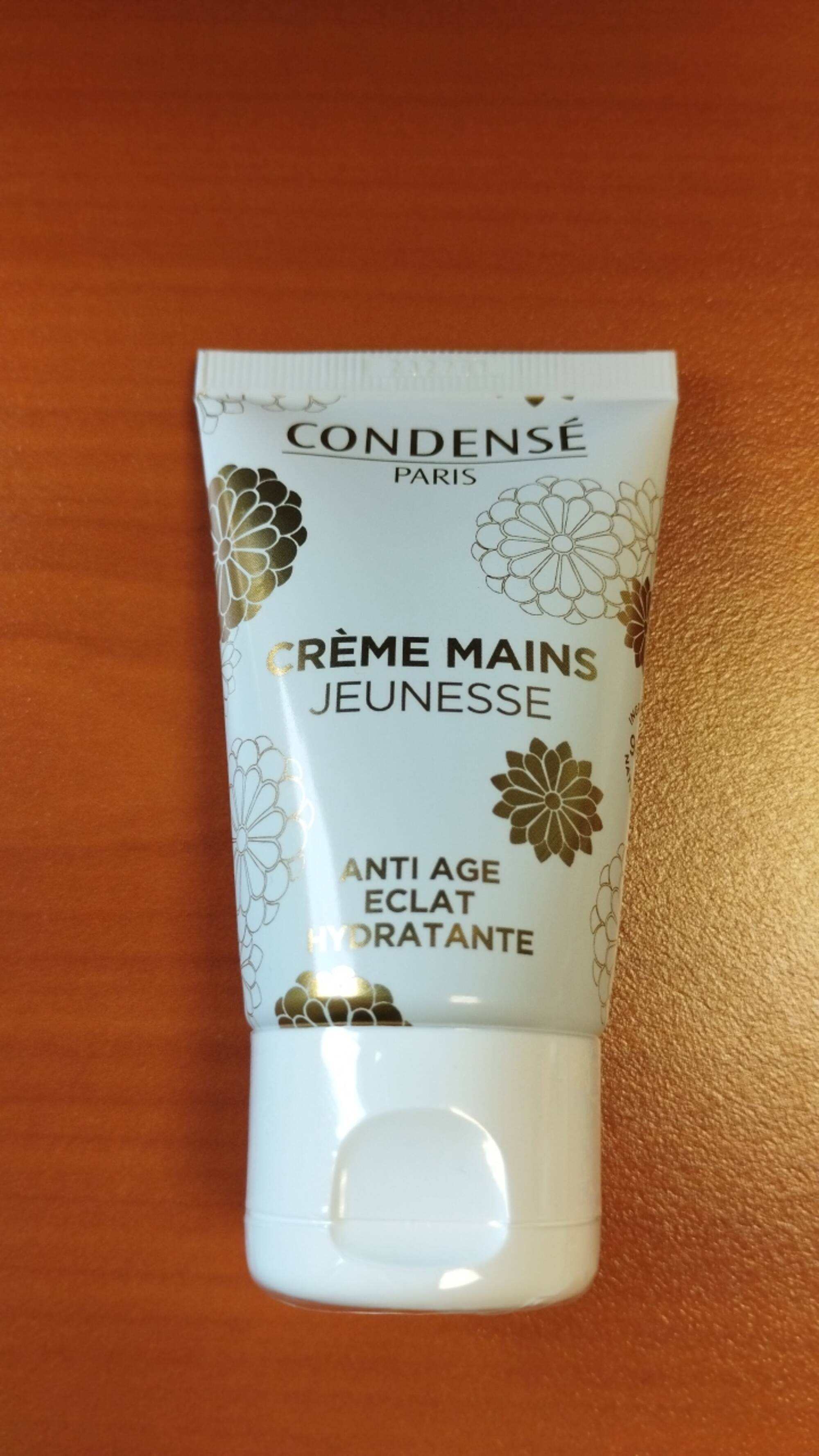CONDENSÉ - Crème mains jeunesse - Anti-âge éclat hydratante