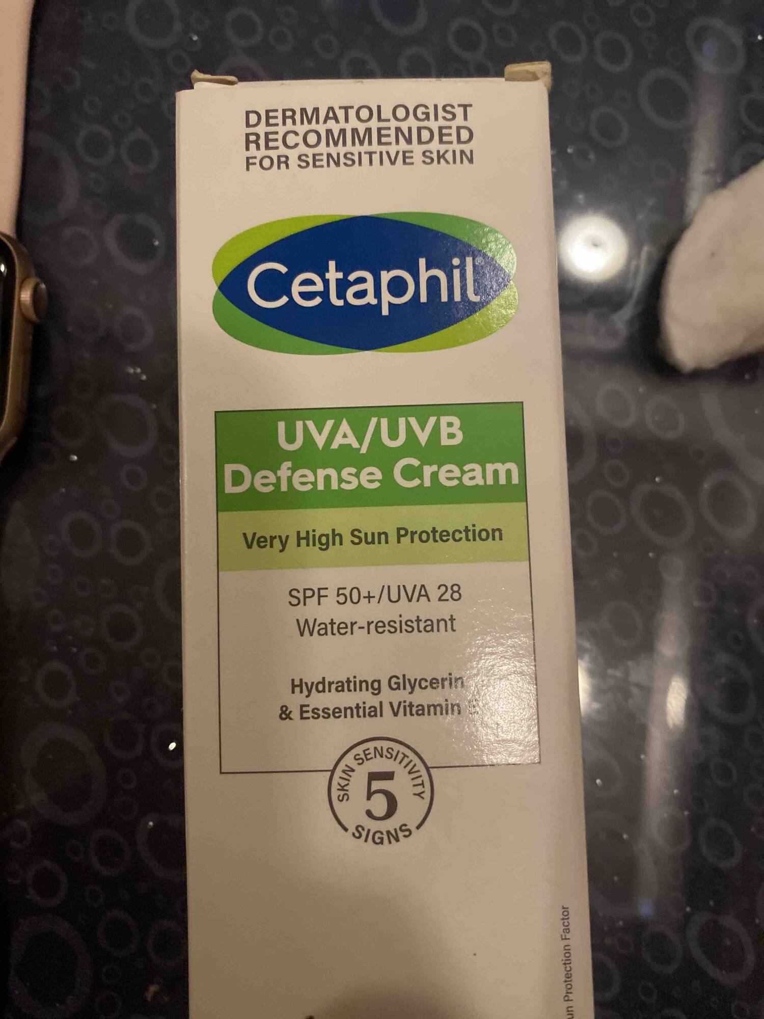 CETAPHIL - UVA/UVB defense cream very high sun protection spf 50+