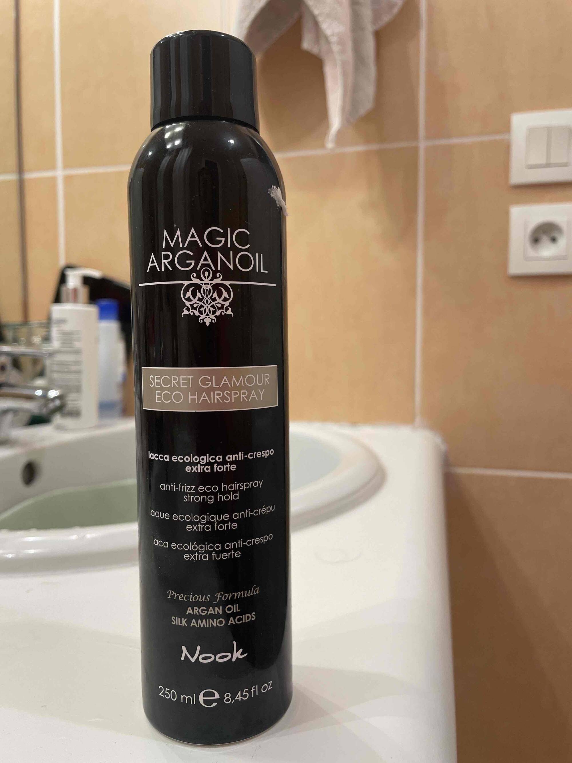 NOOK - Magic argan oil - Secret glamour eco hairspray