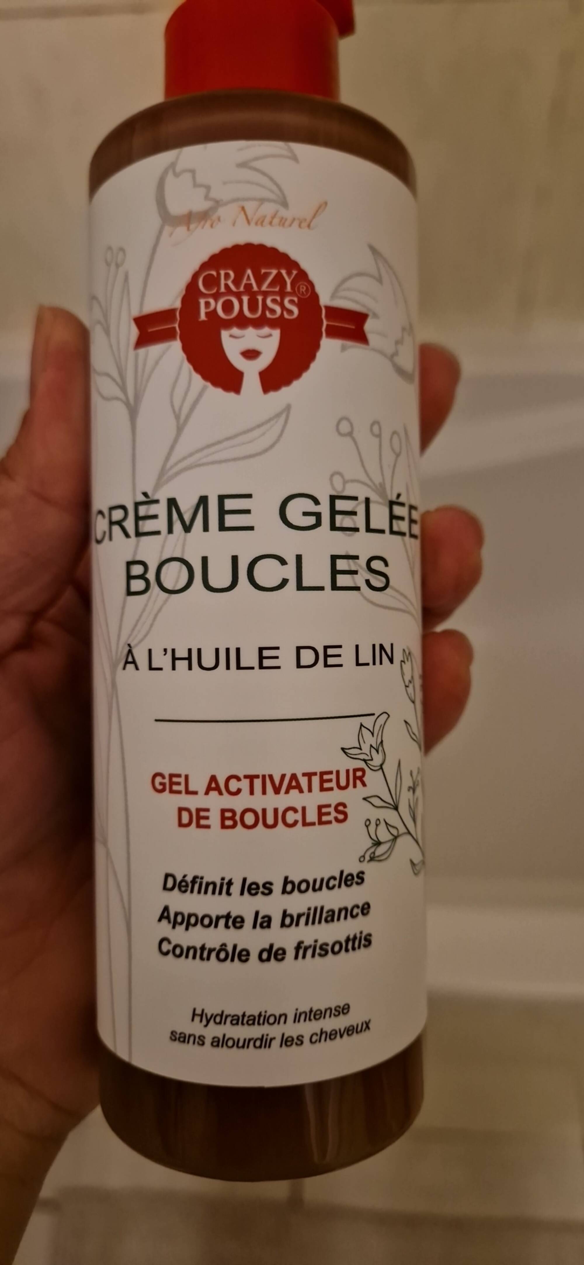 CRAZY POUSS - Crème gelée boucles à l'huile de lin