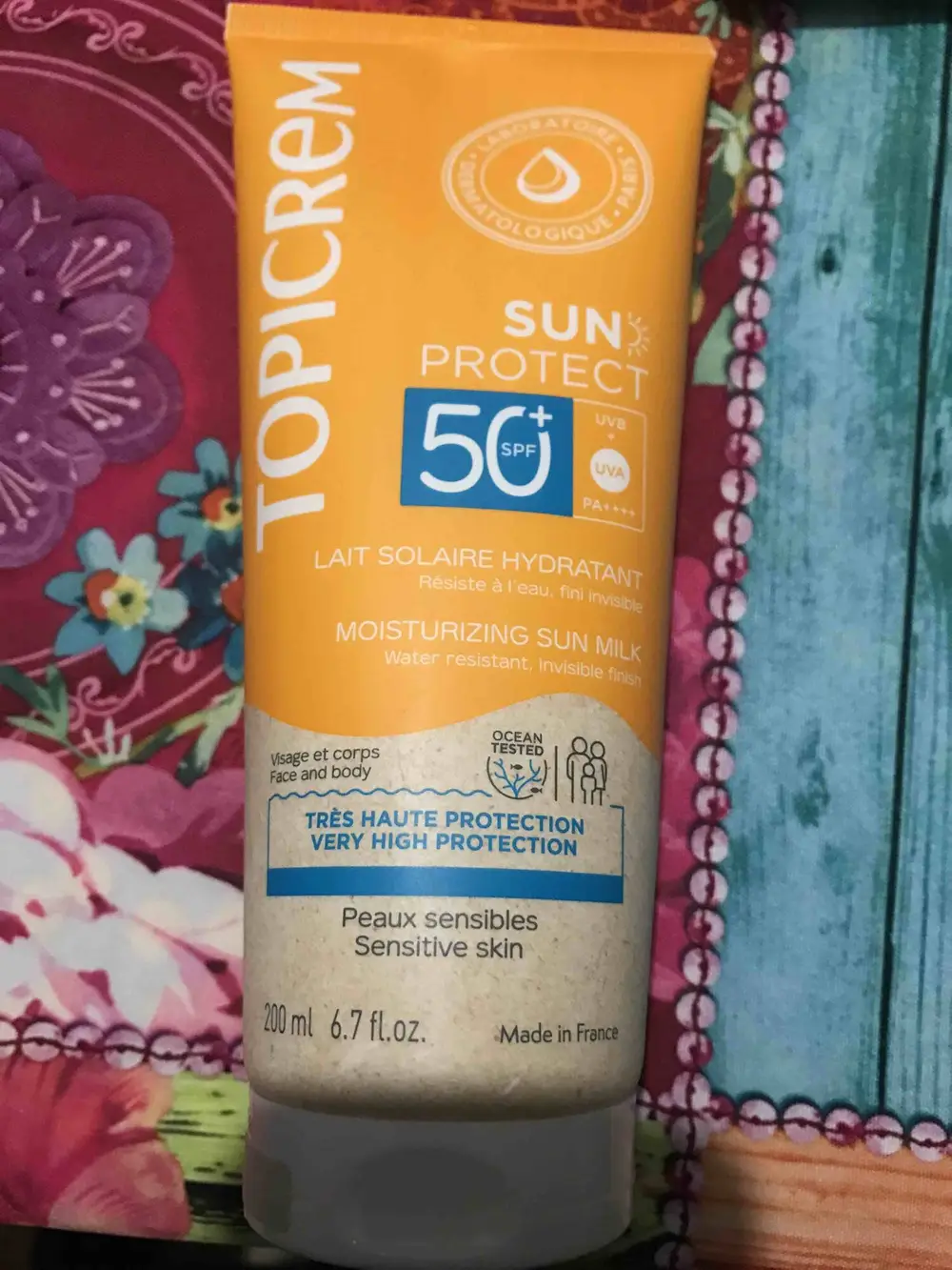 TOPICREM - Sun protect - Lait solaire hydratant SPF 50+