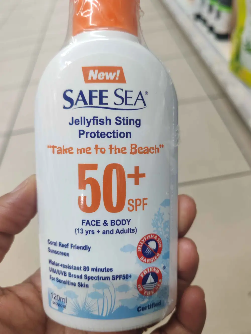 SAFE SEA - Jellyfish sting protection SPF 50+