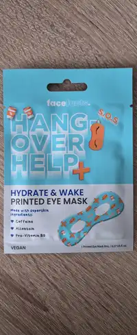 FACE FACTS - Hang-over help - Printed eye mask