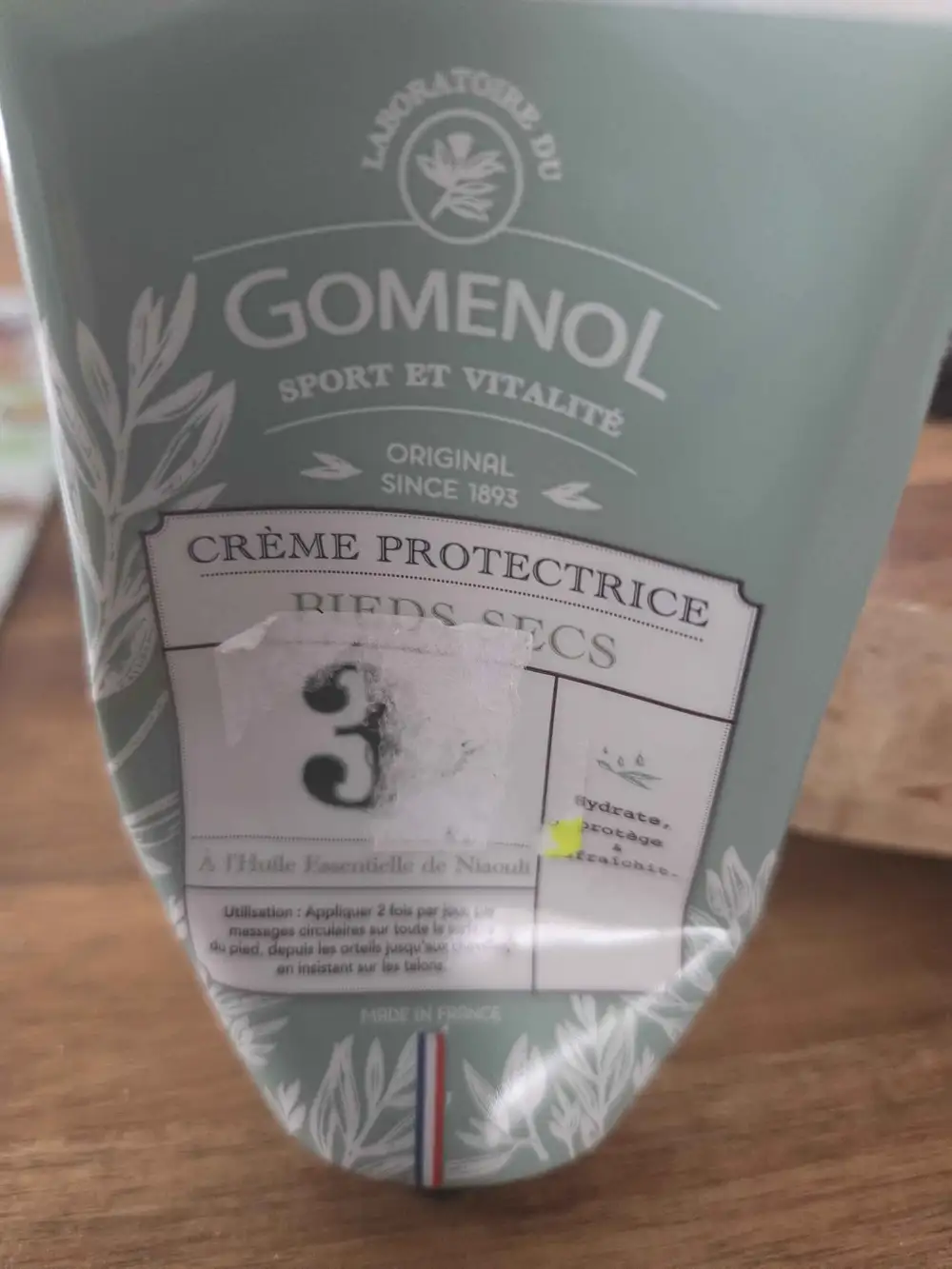 GOMENOL - Crème protectrice pieds secs
