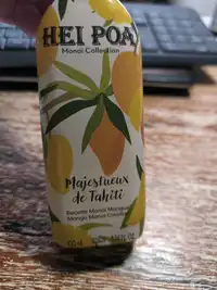 HEI POA - Majestueux de Tahiti - Recette monoï mangue