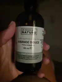 LE CHOIX DU NATURO - Huile végétale vierge bio amande douce