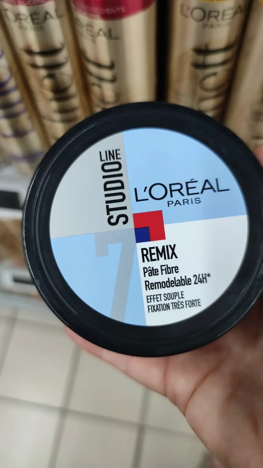 L'ORÉAL PARIS - Line studio remix - Pâte fibre remodelable 24h 