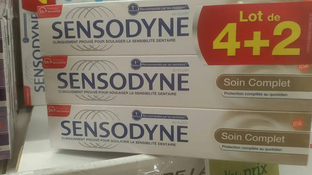 SENSODYNE - Soin complet - Dentifrice - Protection complète au quotidien